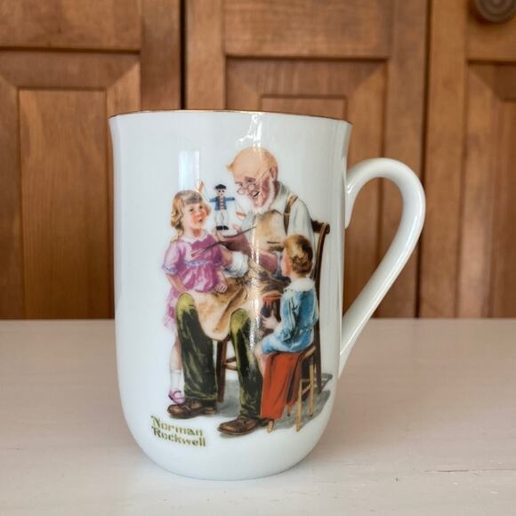 Vintage 1982 Norman Rockwell “The Toymaker” Collectible Mug - Picture 1 of 12